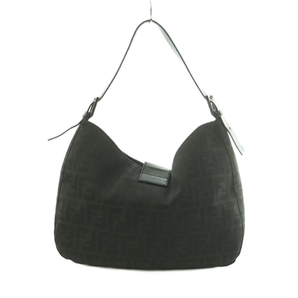 Fendi Zucca Hobo Bag Black